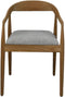 HSM Collection - Modena Stoel - Teak naturel / Grijs - 55x41x78cm