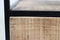 HSM Collection-Nachtkastje 1 La-45x35x55-Naturel/Zwart-Mango/Metaal