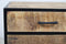 HSM Collection Nachtkastje 2 Lades 45x40x55cm Bruin/Zwart Mangohout/Metaal