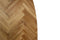 HSM Collection Ovaal Tafelblad Visgraat 200cm Naturel Eiken