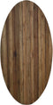 HSM Collection-Ovaal Tuintafelblad-180x100x3,5-Naturel-Teak