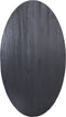 HSM Collection-Ovale Eettafel-180x100x77-Zwart-Mango/Metaal