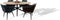 HSM Collection-Ovale Eettafel Bern Swiss Edge-180x100x76-Naturel/Zwart-Mango/Metaal