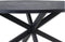 HSM Collection-Ovale Eettafel Melbourne-160x90x76-Zwart-Mango/Metaal