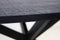HSM Collection-Ovale Eettafel Melbourne-180x90x76-Zwart-Mango/Metaal