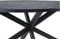 HSM Collection-Ovale Eettafel Melbourne-180x90x76-Zwart-Mango/Metaal