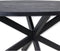HSM Collection-Ovale Eettafel Melbourne-220x110x76-Zwart-Mango/Metaal