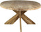 HSM Collection Ovale eettafel met kruispoot - 240x120 cm - blank - teak