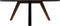 HSM Collection Ovale eettafel Milano - 220x110x76 - Naturel/zwart - Acaciahout/ijzer