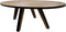 HSM Collection Ovale eettafel Milano - 220x110x76 - Naturel/zwart - Acaciahout/ijzer