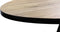 HSM Collection Ovale eettafel Milano - 220x110x76 - Naturel/zwart - Acaciahout/ijzer