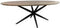 HSM Collection-Ovale Eettafel Zurich-240x100x76-Naturel/Zwart-Acacia/Metaal