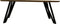 HSM Collection-Ovale Eettafel Fishbone-240x110x76-Naturel/Zwart-Eiken/Metaal