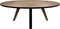 HSM Collection-Ovale Eettafel Milano-180x100x76-Naturel/Zwart-Acacia/Metaal