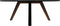 HSM Collection-Ovale Eettafel Milano-180x100x76-Naturel/Zwart-Acacia/Metaal