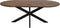 HSM Collection-Ovale Eettafel Mozaiek-180x100x76-Naturel/Zwart-Mango/Metaal