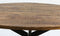 HSM Collection-Ovale Eettafel Melbourne-240x110x76-Naturel/Zwart-Mango/Metaal