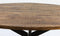 HSM Collection-Ovale Eettafel Melbourne-220x110x76-Naturel/Zwart-Mango/Metaal