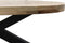 HSM Collection Ovale Salontafel 130cm Naturel/Zwart Mangohout/Metaal