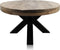 HSM Collection Ovale Salontafel 130cm Naturel/Zwart Mangohout/Metaal