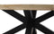 HSM Collection Ovale Salontafel 130cm Naturel/Zwart Mangohout/Metaal