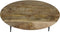 HSM Collection Ovale Salontafel Bern 100cm Naturel/Zwart Mangohout/Metaal