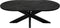 HSM Collection-Ovale Salontafel Mozaiek-120x60x44-Zwart-Mango/Metaal