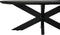 HSM Collection-Ovale Salontafel Mozaiek-120x60x44-Zwart-Mango/Metaal