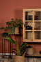 HSM Collection Plantenstandaard - mangohout/ijzer - set van 2