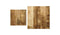 HSM Collection Plantenstandaard - mangohout/ijzer - set van 2
