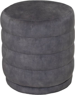 HSM Collection - Poefje Rings - 45x45x40 - Dolfijn grijs - Adore 180 - Velours