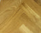 HSM Collection -Read bijzettafel Fishbone - 38x30x65 - Naturel/zwart - Eiken/metaal