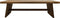 HSM Collection-Rechthoekige Bank-140x35x45-Naturel-Teak