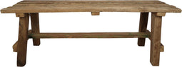 HSM Collection-Rechthoekige Bank Napels-120x30x47-Naturel-Teak