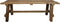 HSM Collection-Rechthoekige Bank Napels-120x30x47-Naturel-Teak
