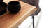 HSM Collection-Rechthoekige Bartafel 2 Pilaren-140x80x92-Naturel/Zwart-Acacia/Metaal