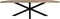 HSM Collection-Rechthoekige Eettafel Soho Luxe-180x90x76-Naturel/Zwart-Acacia/Metaal