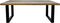 HSM Collection-Rechthoekige Eettafel Melbourne-220x100x77-Naturel/Zwart-Mango/Metaal