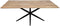 HSM Collection-Rechthoekige Eettafel Zürich-240x100x76-Naturel/Zwart-Acacia/Metaal