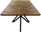 HSM Collection-Rechthoekige Eettafel Fishbone-180x90x76-Naturel/Zwart-Eiken/Metaal