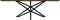 HSM Collection-Rechthoekige Eettafel Fishbone-180x90x76-Naturel/Zwart-Eiken/Metaal