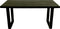 HSM Collection-Rechthoekige Eettafel Melbourne-160x90x77-Zwart-Mango/Metaal