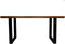 HSM Collection-Rechthoekige Eettafel Melbourne-160x90x77-Bruin/Zwart-Mango/Metaal
