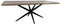 HSM Collection-Rechthoekige Eettafel Zurich-240x100x76-Naturel/Zwart-Acacia/Metaal