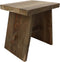HSM Collection-Rechthoekige Kruk-45x35x45-Naturel-Teak
