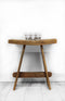 HSM Collection-Rechthoekige Kruk Buffalo-40x30x45-Naturel-Teak