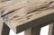 HSM Collection-Rechthoekige Kruk Lawas-50x27x46-Naturel-Teak