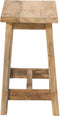 HSM Collection-Rechthoekige Kruk Lawas-50x27x46-Naturel-Teak