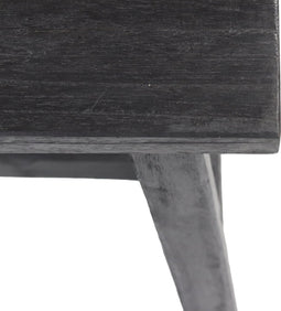 HSM Collection-Rechthoekige Kruk Lawas-50x27x46-Zwart-Teak