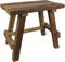 HSM Collection-Rechthoekige Kruk Rustiek-55x30x47-Naturel-Teak